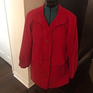 Red Pea Coat